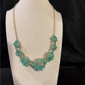 Elegant Turquoise color Floral Necklace